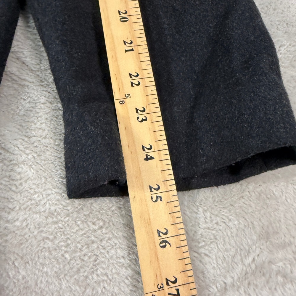 Lauren Ralph Lauren Mens 42R Wool Blend Car Coat Charcoal Grey Button Overcoat - Picture 7 of 10